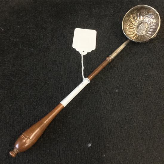 A Georgian silver toddy ladle